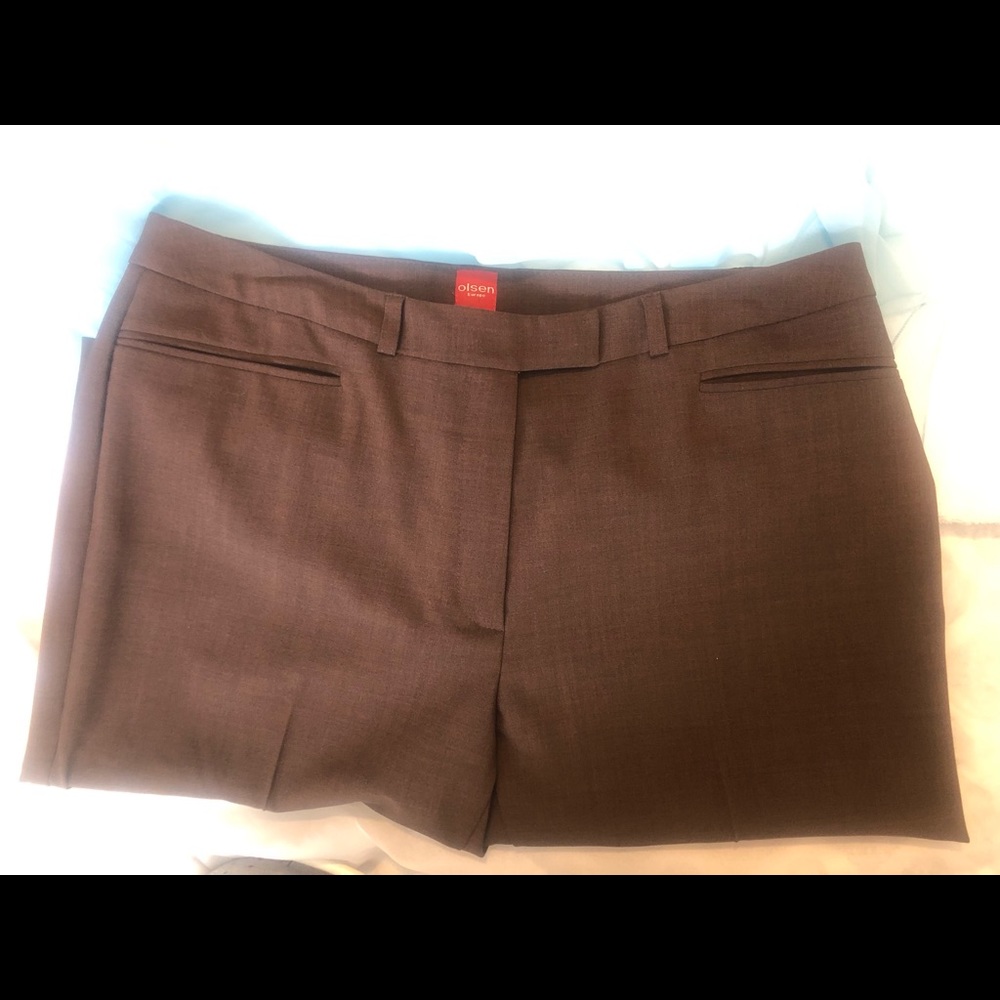 Olsen Europe brown 14 dress pants